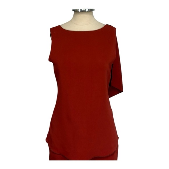 Rosetta Getty Cady Draped Stretch Top and  Cropped Pants Set Size 6 - Picture 6 of 12